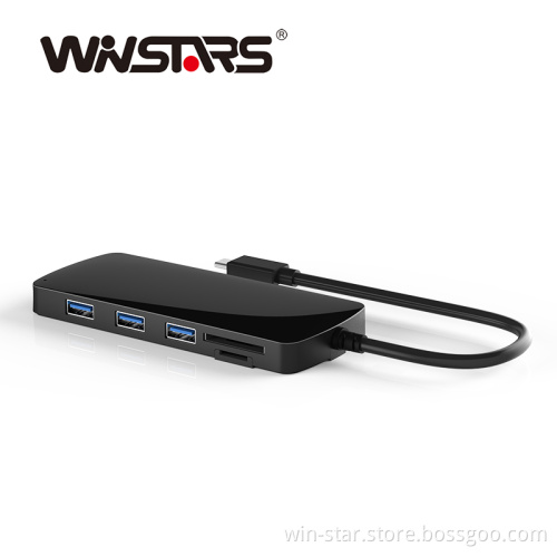 USB Type C Hub with Power Delivery for Charging